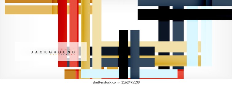 Minimal line design abstract background, vector illustration