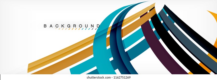 Fondo abstracto de diseño de línea mínima, ilustración vectorial