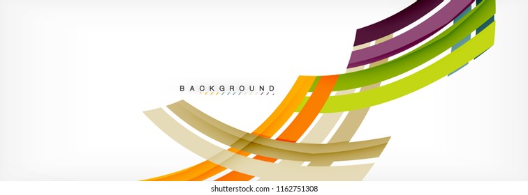 Minimal line design abstract background, vector illustration
