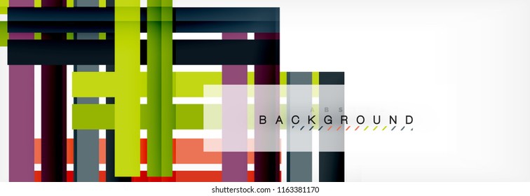 Minimal line design abstract background, vector illustration