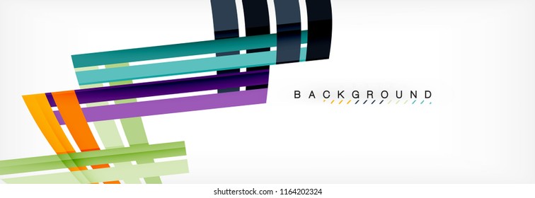 Minimal line design abstract background, vector illustration