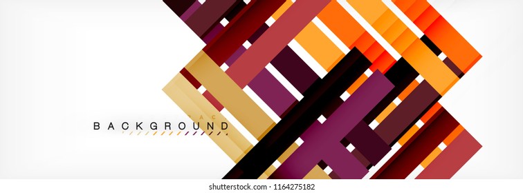Minimal line design abstract background, vector illustration