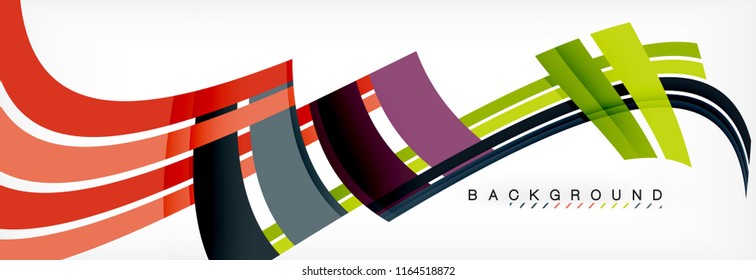 Minimal line design abstract background, vector illustration