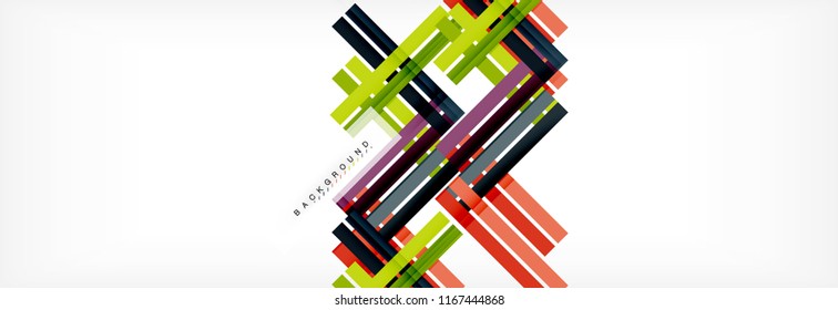 Minimal line design abstract background, vector illustration