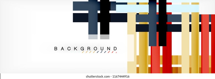 Minimal line design abstract background, vector illustration