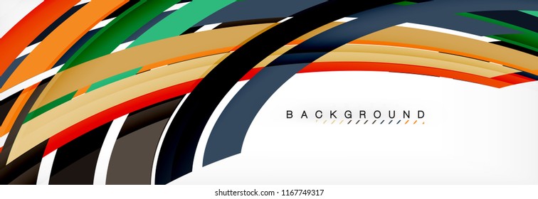 Minimal line design abstract background, vector illustration