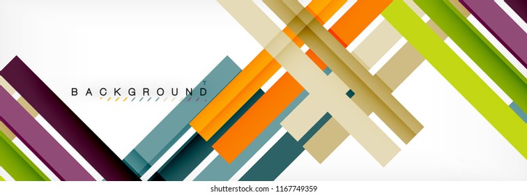 Minimal line design abstract background, vector illustration