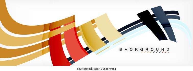 Minimal line design abstract background, vector illustration