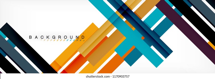 Minimal line design abstract background, vector illustration