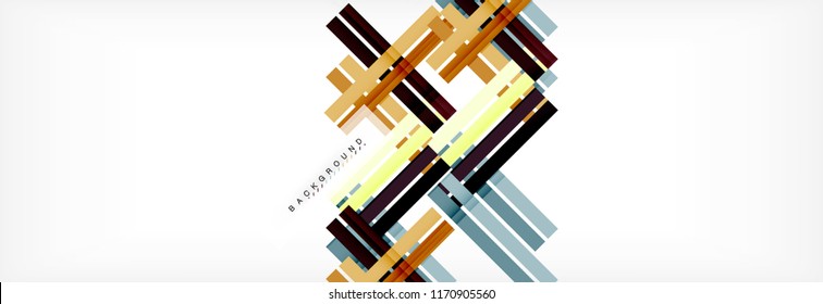 Minimal line design abstract background, vector illustration