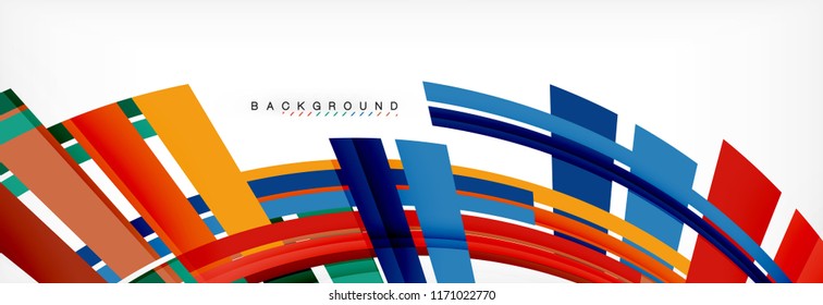 Minimal line design abstract background, vector illustration