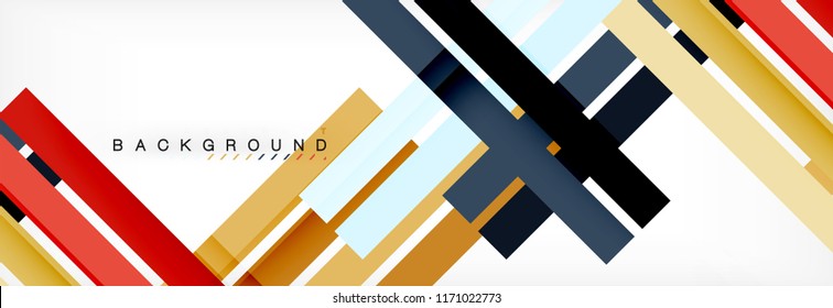 Minimal line design abstract background, vector illustration