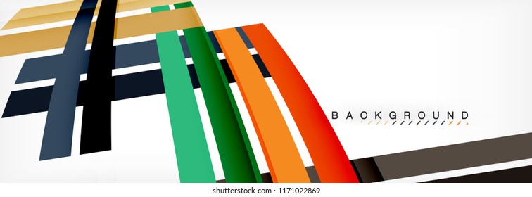 Minimal line design abstract background, vector illustration