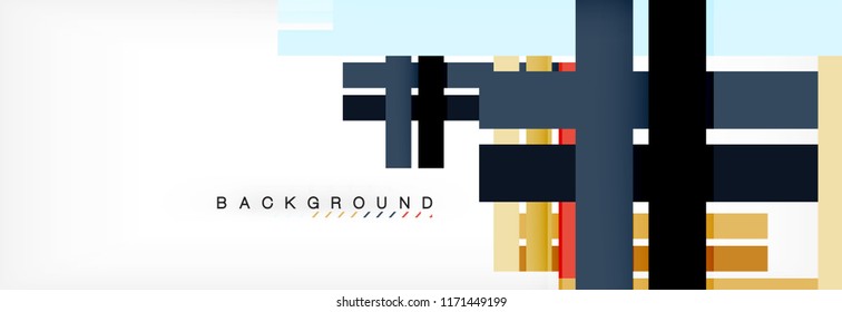 Minimal line design abstract background, vector illustration