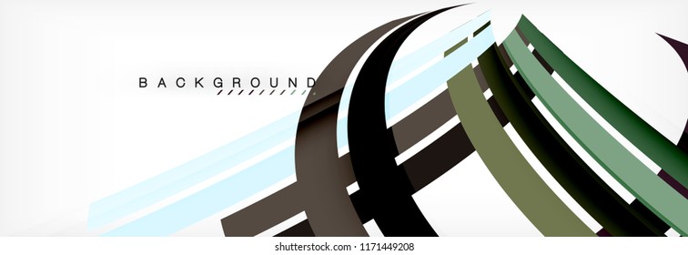 Minimal line design abstract background, vector illustration