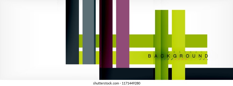 Minimal line design abstract background, vector illustration