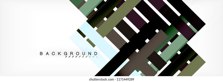 Minimal line design abstract background, vector illustration