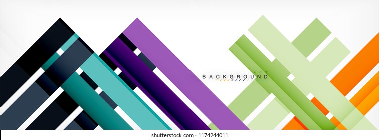 Minimal line design abstract background, vector illustration