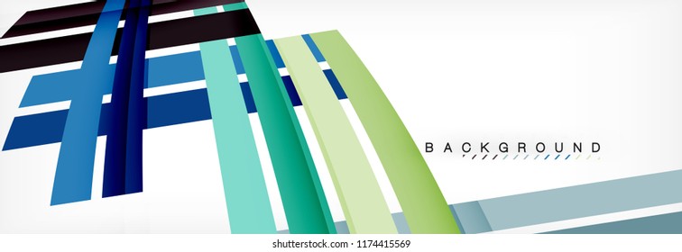 Minimal line design abstract background, vector illustration