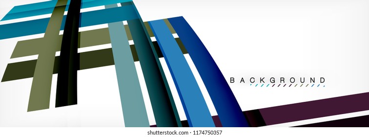 Minimal line design abstract background, vector illustration