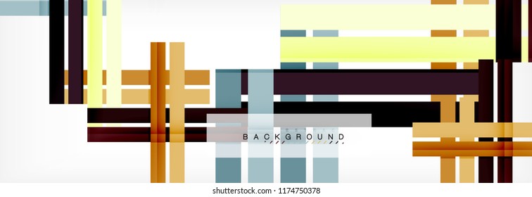 Minimal line design abstract background, vector illustration