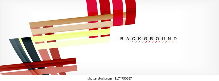 Minimal line design abstract background, vector illustration