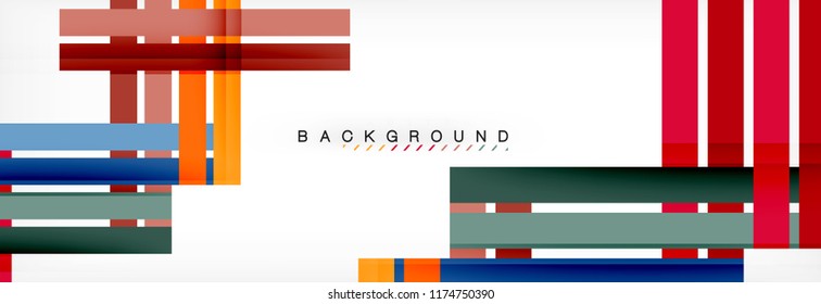Minimal line design abstract background, vector illustration