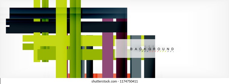 Minimal line design abstract background, vector illustration