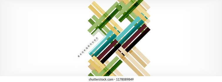 Minimal line design abstract background, vector illustration