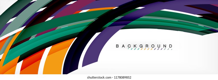 Minimal line design abstract background, vector illustration