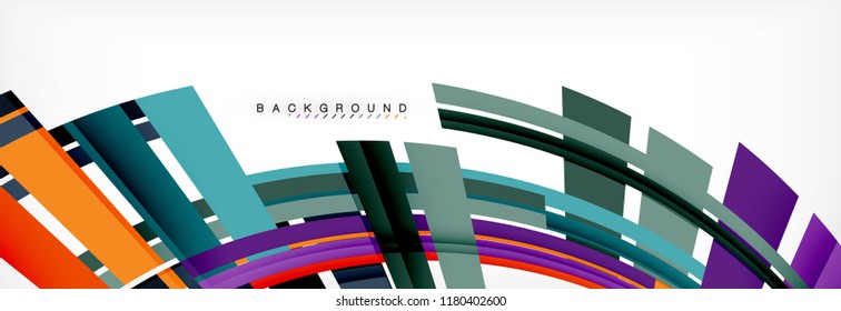 Minimal line design abstract background, vector illustration