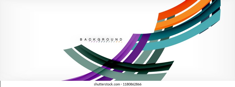 Minimal line design abstract background, vector illustration