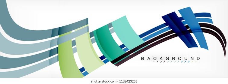 Minimal line design abstract background, vector illustration