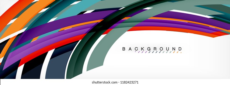 Minimal line design abstract background, vector illustration