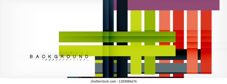 Minimal line design abstract background, vector illustration