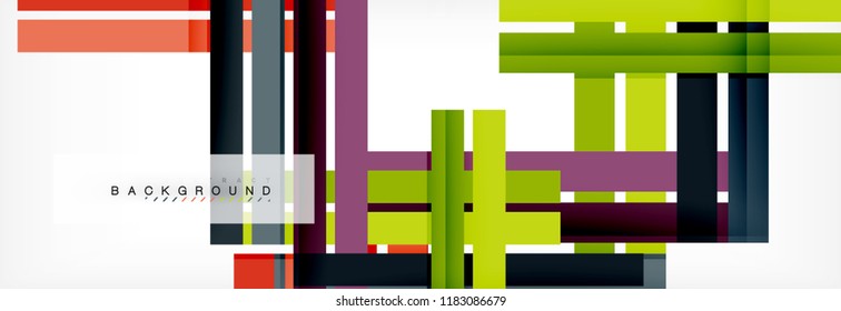 Minimal line design abstract background, vector illustration
