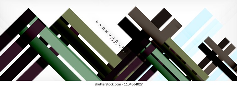 Minimal line design abstract background, vector illustration