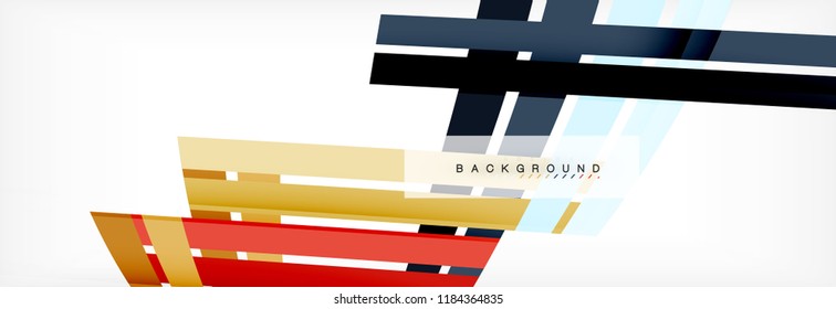 Minimal line design abstract background, vector illustration