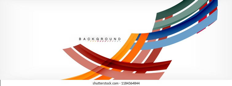 Minimal line design abstract background, vector illustration