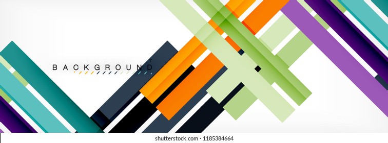 Minimal line design abstract background, vector illustration