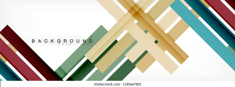 Minimal line design abstract background, vector illustration