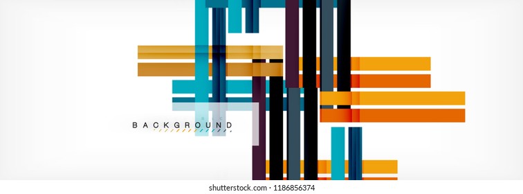 Minimal line design abstract background, vector illustration