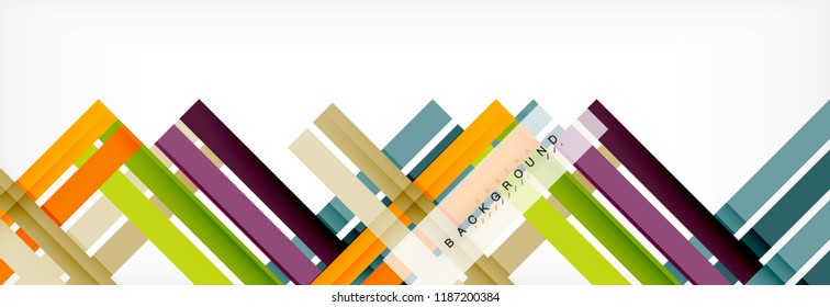 Minimal line design abstract background, vector illustration