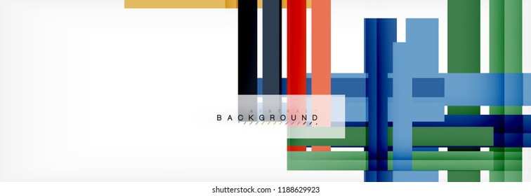 Minimal line design abstract background, vector illustration