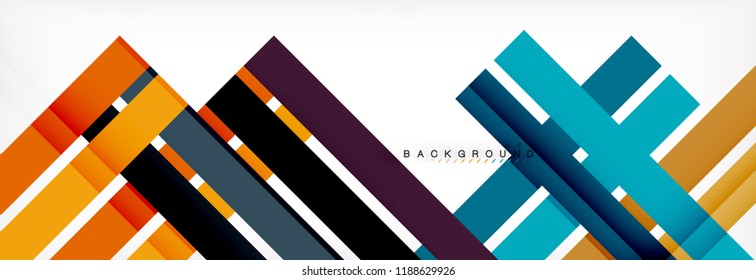Minimal line design abstract background, vector illustration