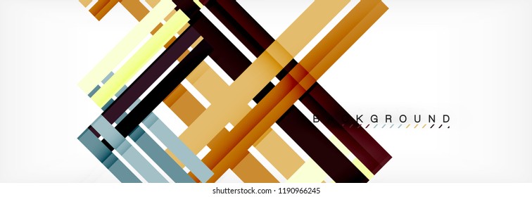 Minimal line design abstract background, vector illustration