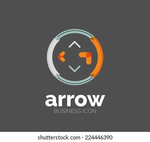Minimal line design logo, business icon, branding emblem