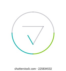 Minimal line design logo, business icon, branding emblem