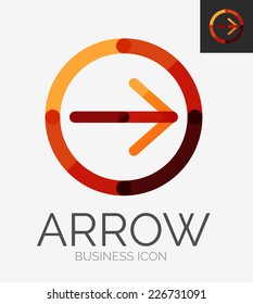 Minimal line design logo, business icon, branding emblem