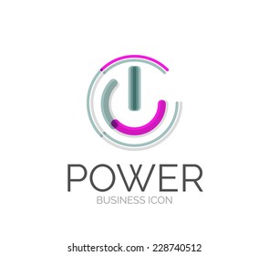 Minimal line design logo, business icon, branding emblem
